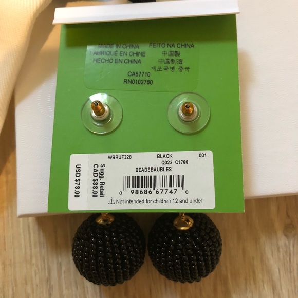 Kate Spade Drop Earrings. Beads & Baubles. NWT. - Picture 3 of 4
